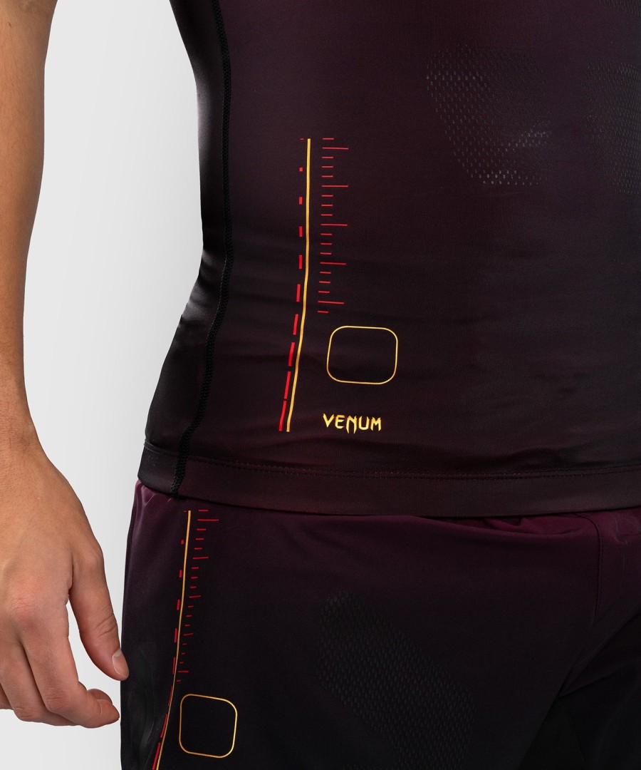 venum tactical xt sleeveless rashguard - blackburgundygold