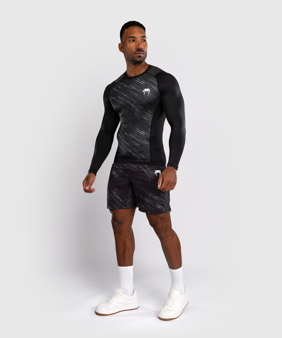 venum rapid long sleeve rashguard - blackstorm grey