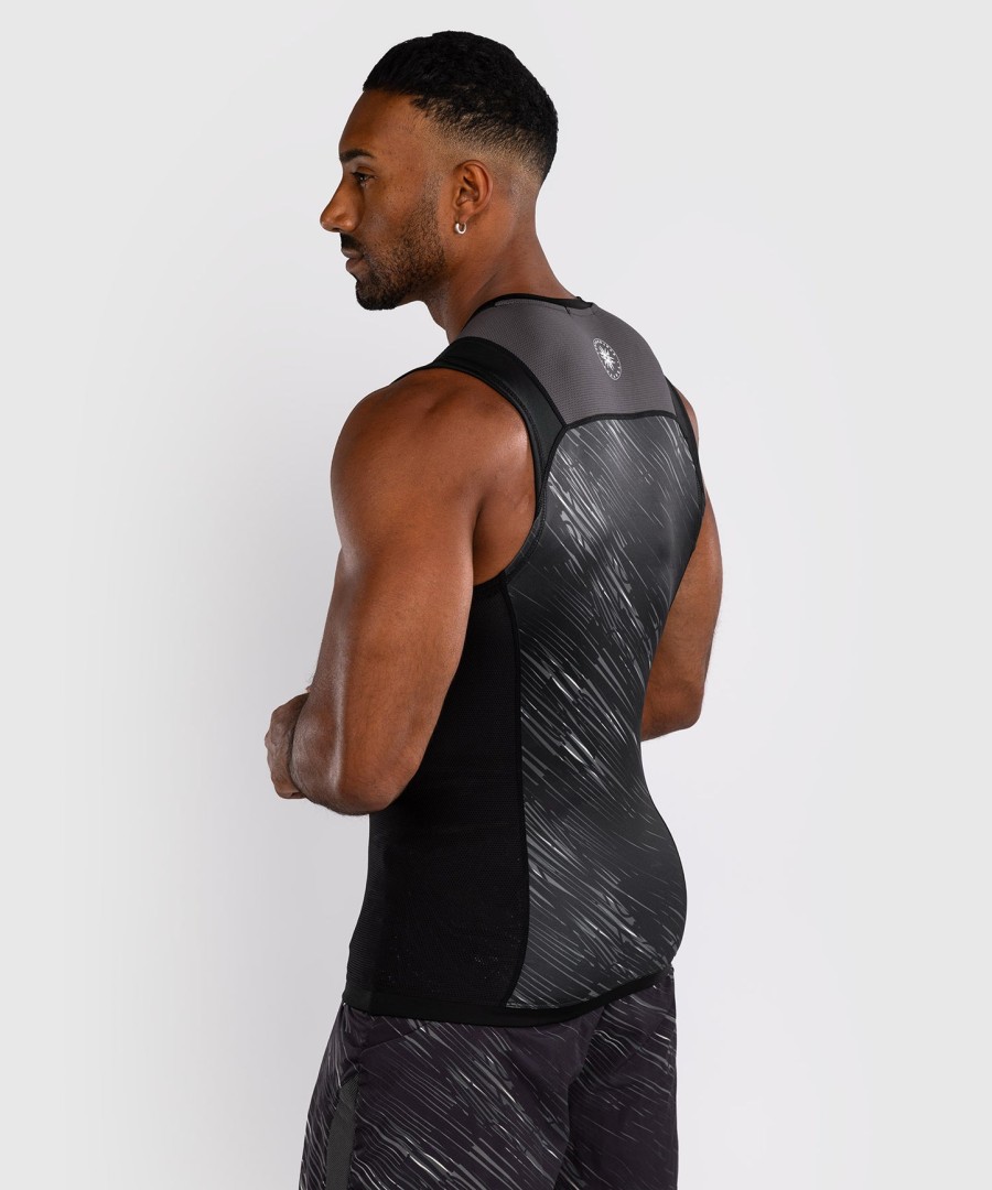 venum rapid sleeveless rashguard - blackstorm grey