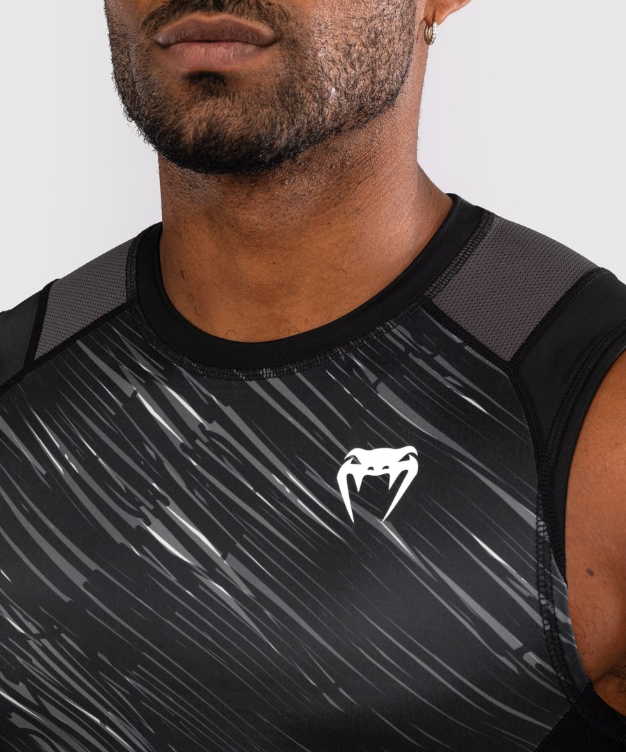 venum rapid sleeveless rashguard - blackstorm grey
