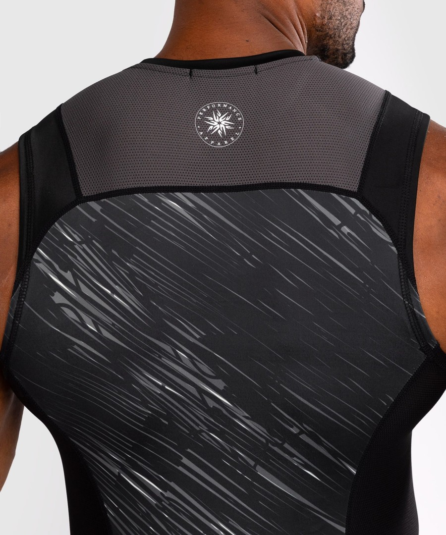 venum rapid sleeveless rashguard - blackstorm grey
