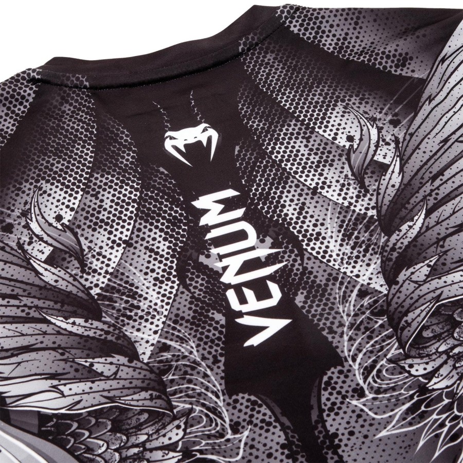 venum phoenix rashguard - long sleeves - blackwhite - for women