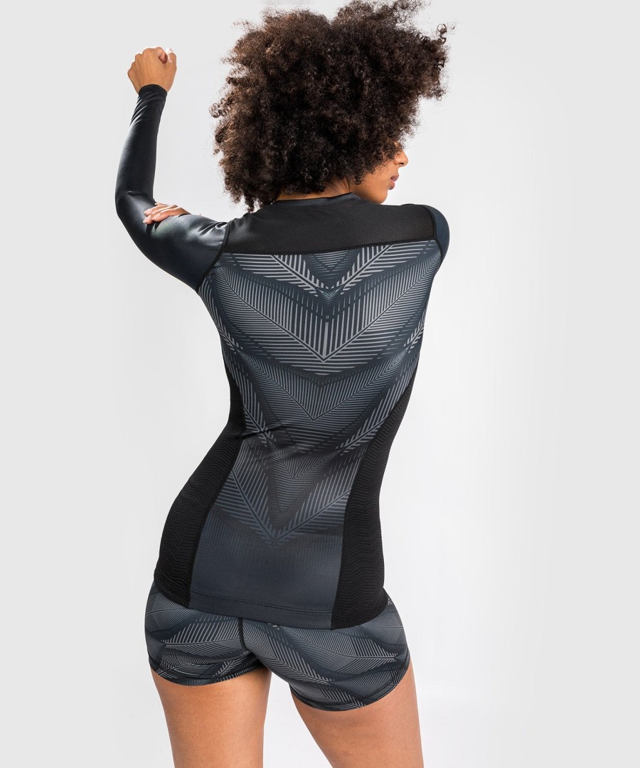 venum phantom rashguard long sleeves - for women - blackred