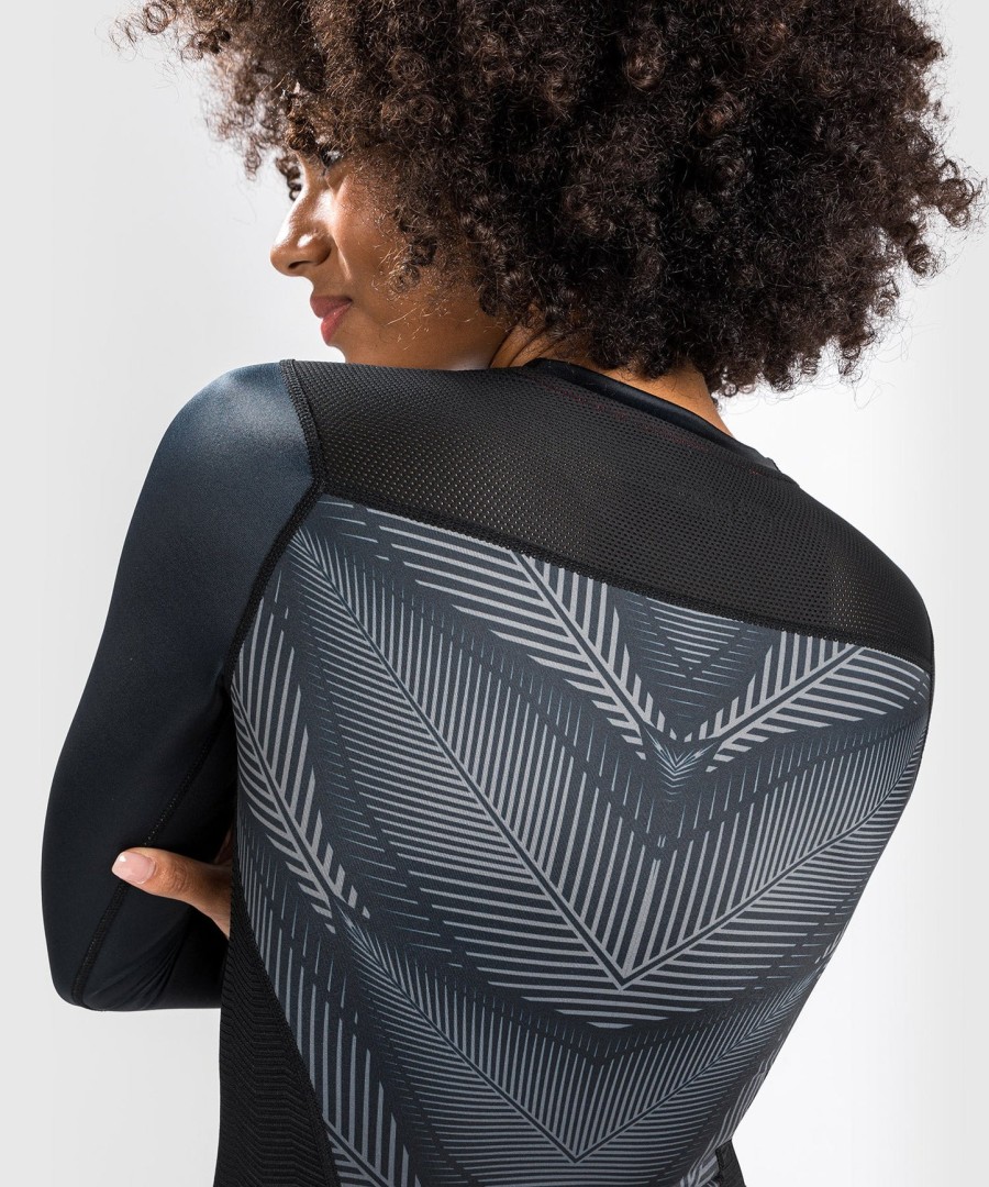 venum phantom rashguard long sleeves - for women - blackred