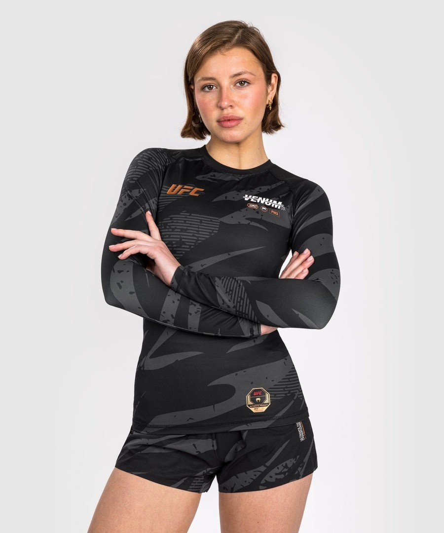 ufc adrenaline by venum fight week women performance long sleeve rashguard - urban camo
