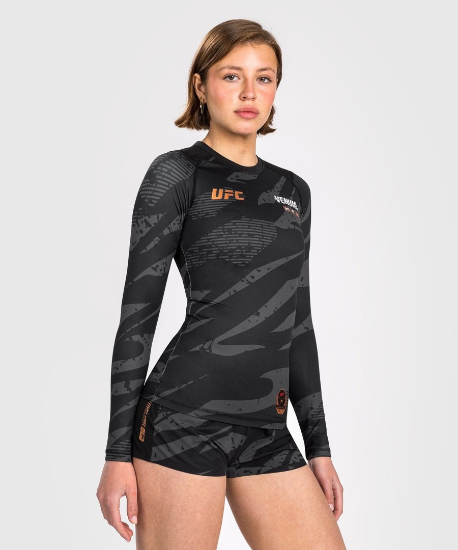 ufc adrenaline by venum fight week women performance long sleeve rashguard - urban camo