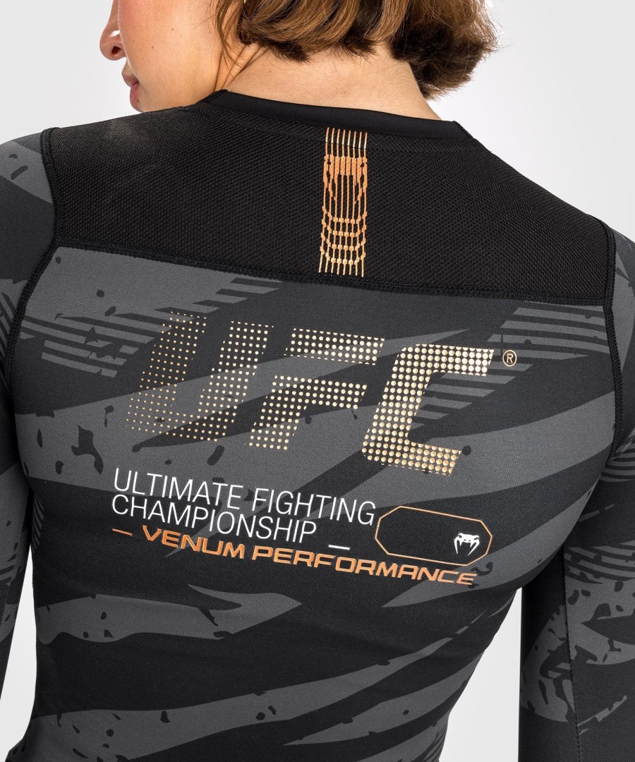 ufc adrenaline by venum fight week women performance long sleeve rashguard - urban camo