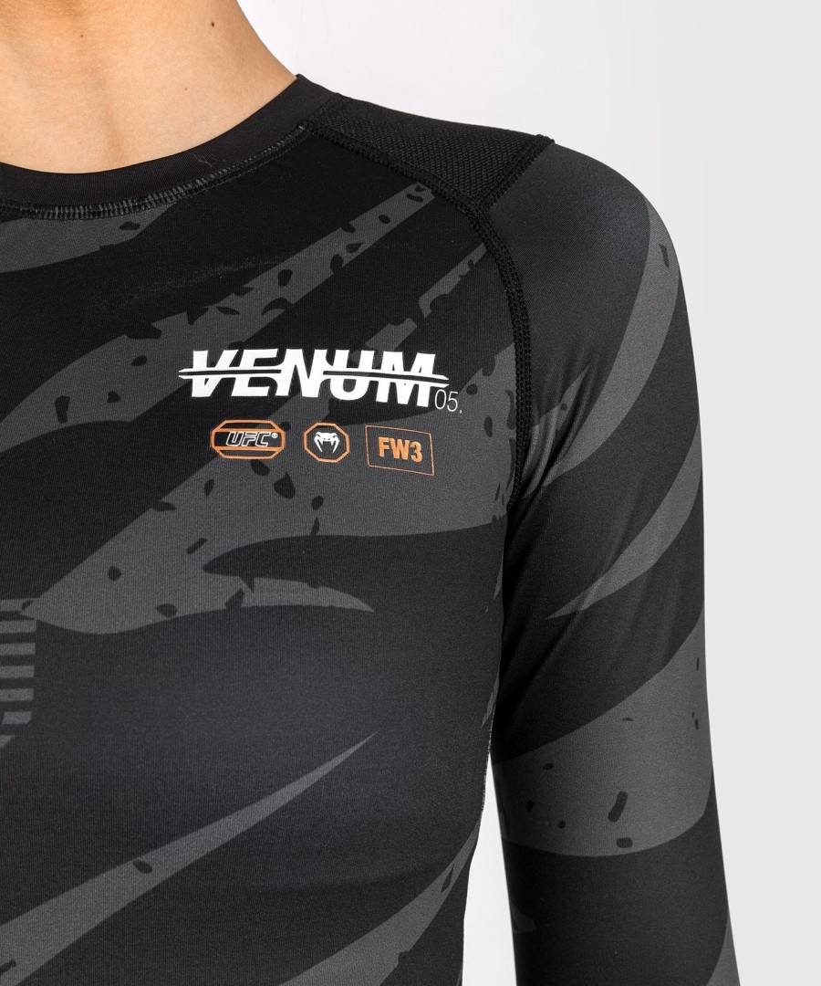 ufc adrenaline by venum fight week women performance long sleeve rashguard - urban camo
