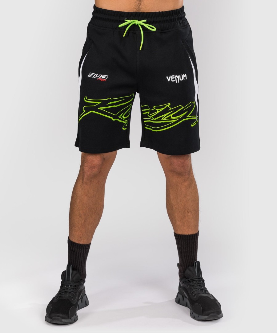 venum x bud racing men cotton shorts - blackwhitelime green