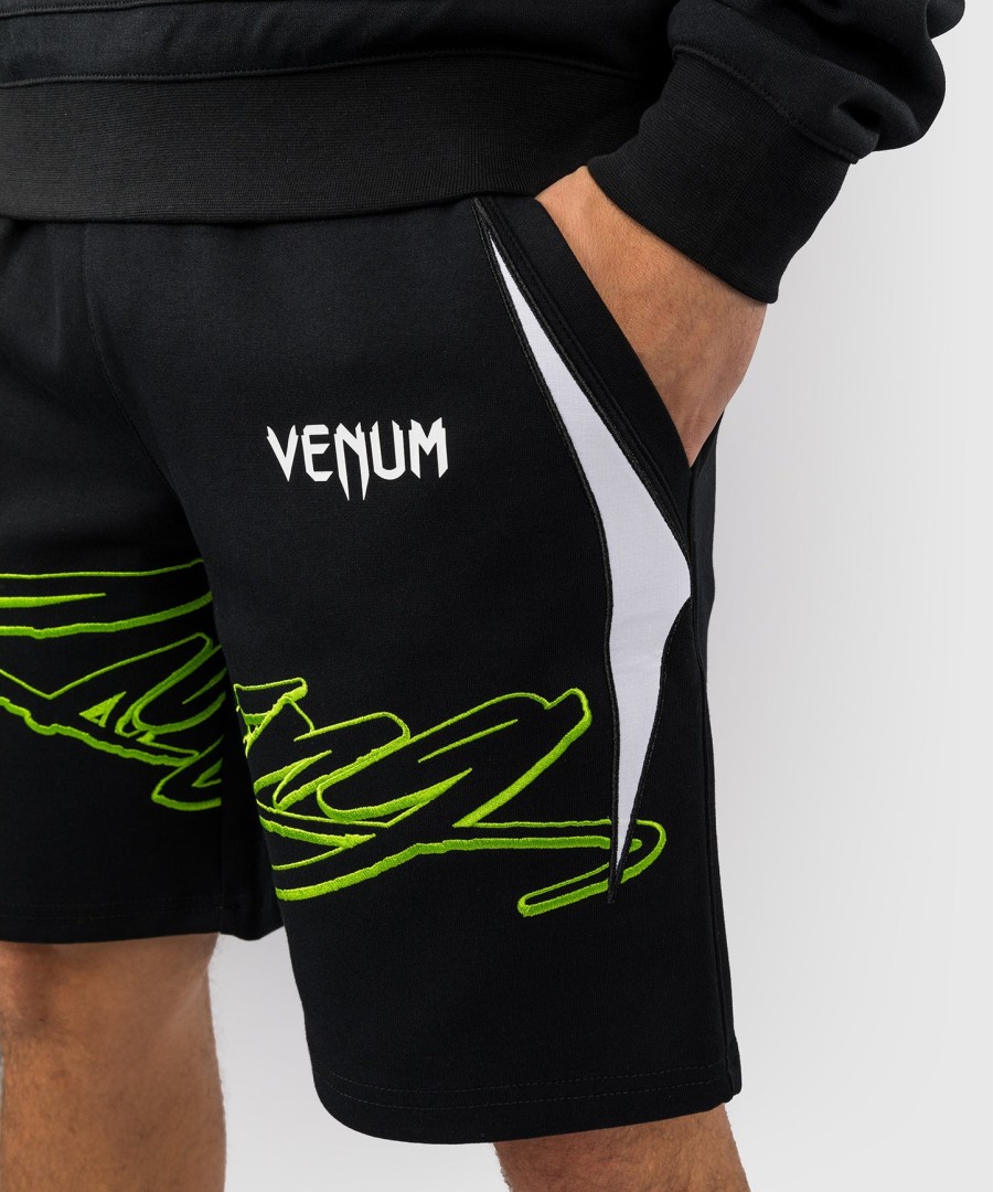venum x bud racing men cotton shorts - blackwhitelime green