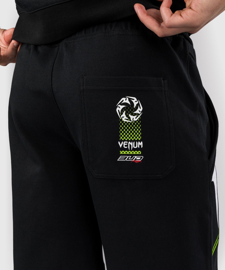 venum x bud racing men cotton shorts - blackwhitelime green
