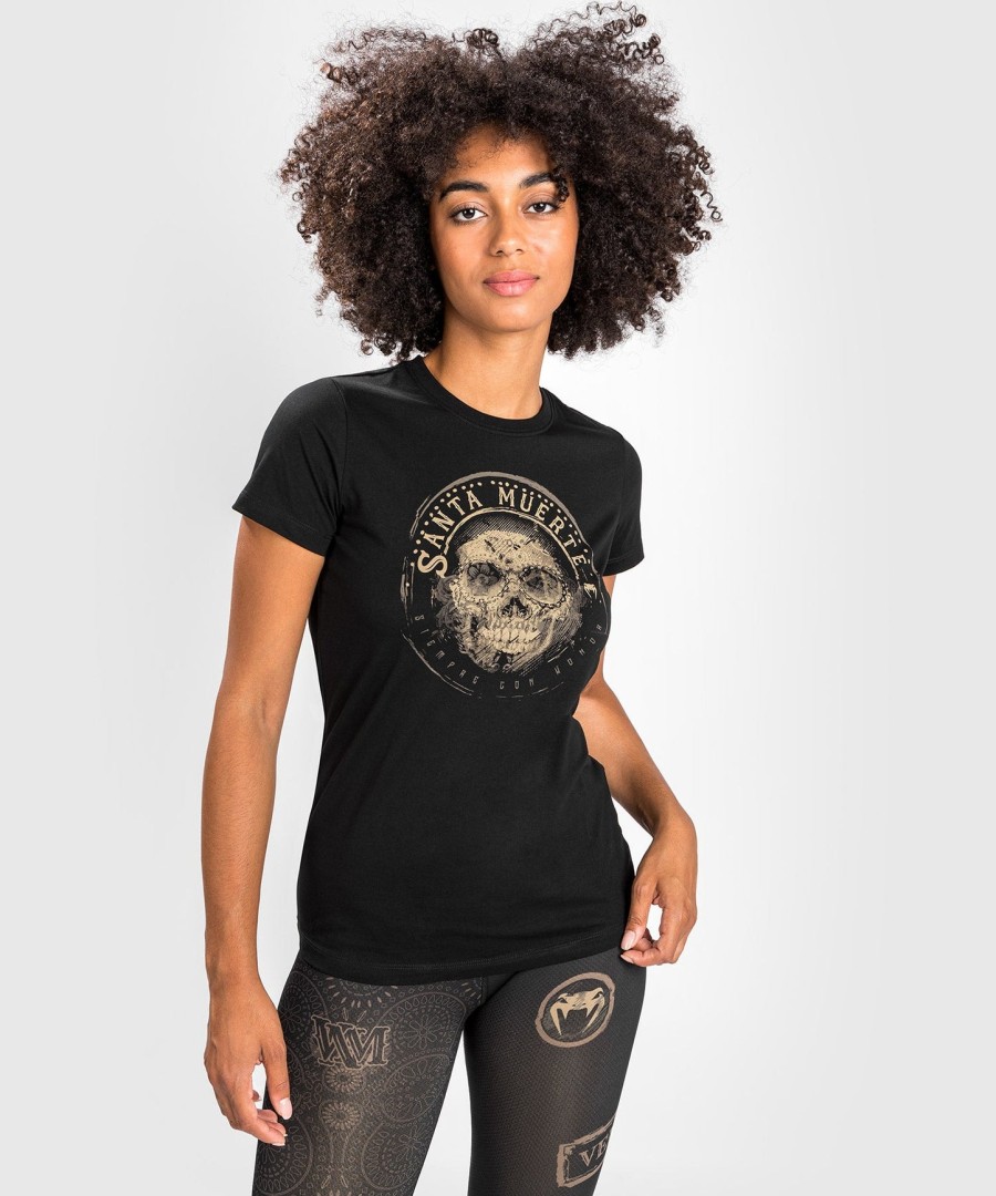 t-shirt santa muerte dark side venum woman - blackbrown