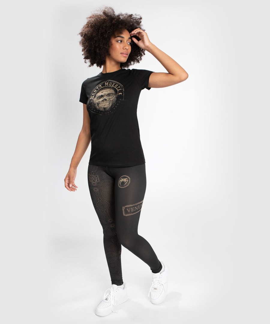 t-shirt santa muerte dark side venum woman - blackbrown