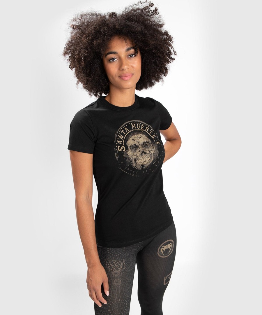 t-shirt santa muerte dark side venum woman - blackbrown