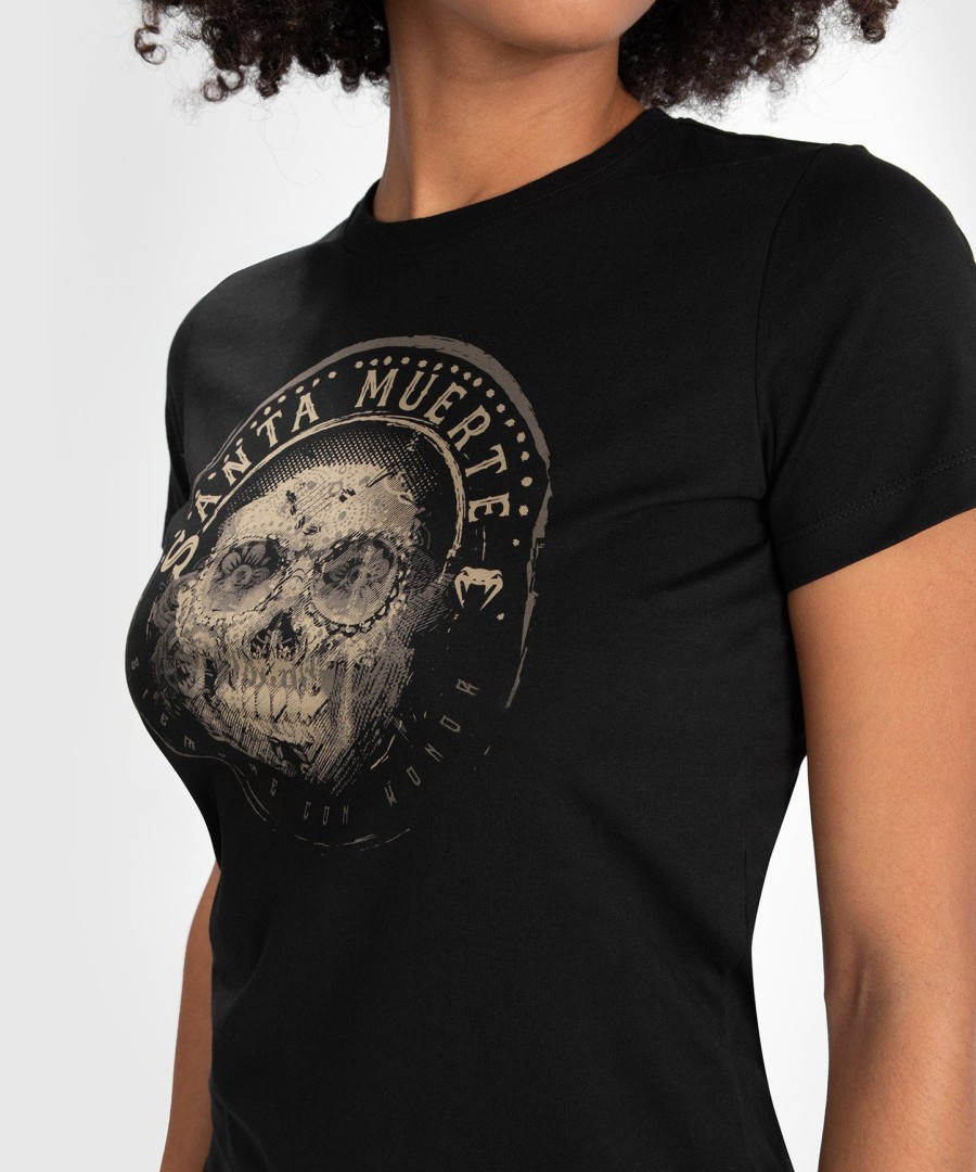 t-shirt santa muerte dark side venum woman - blackbrown
