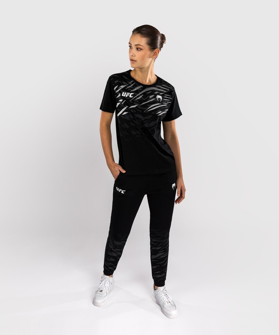 ufc fusion by venum replica women short sleeve t-shirt - black