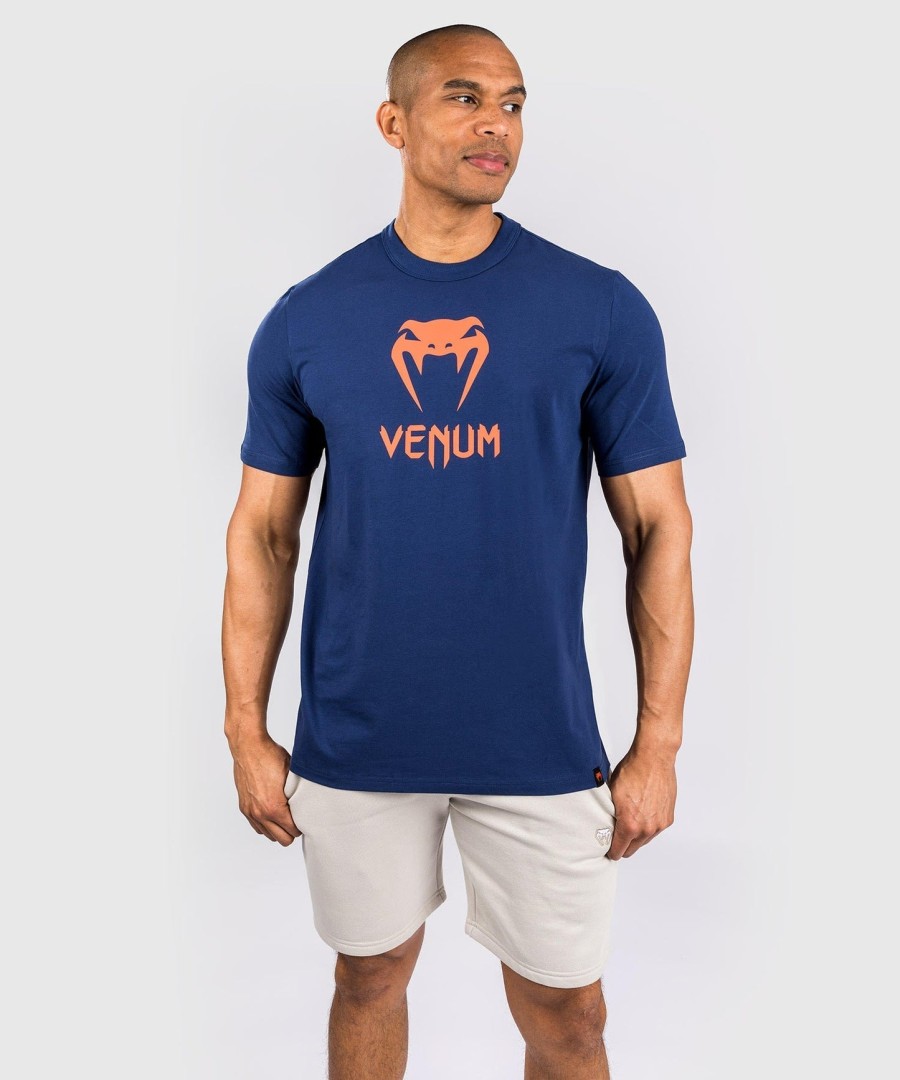 venum classic t-shirt - navy blueorange