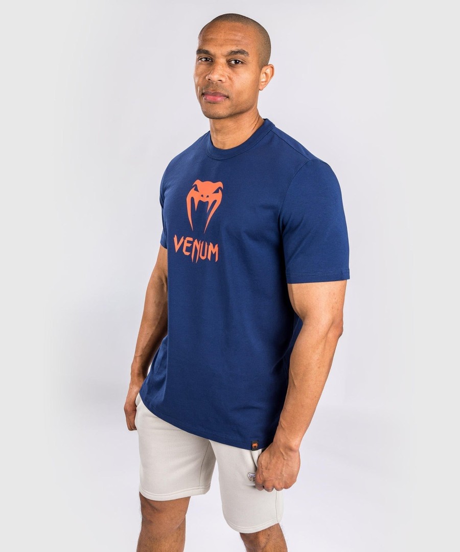 venum classic t-shirt - navy blueorange