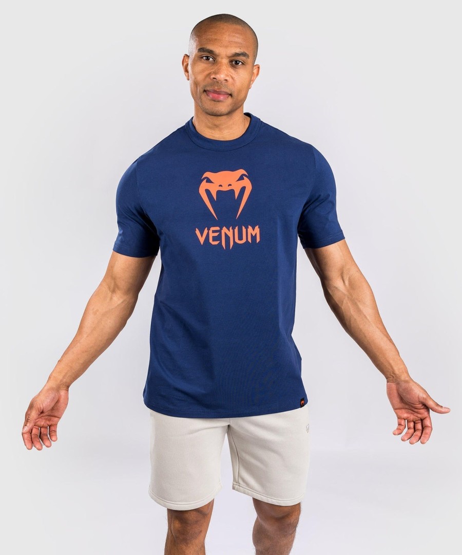 venum classic t-shirt - navy blueorange