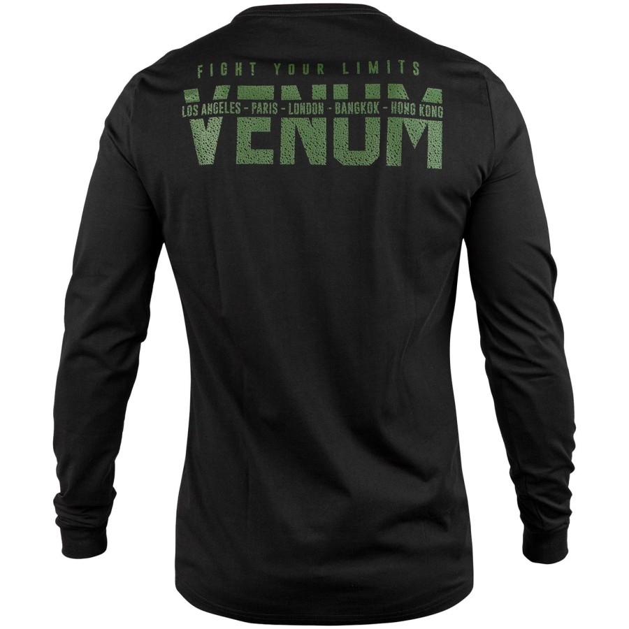venum signature t-shirt - long sleeves - black khaki - exclusive