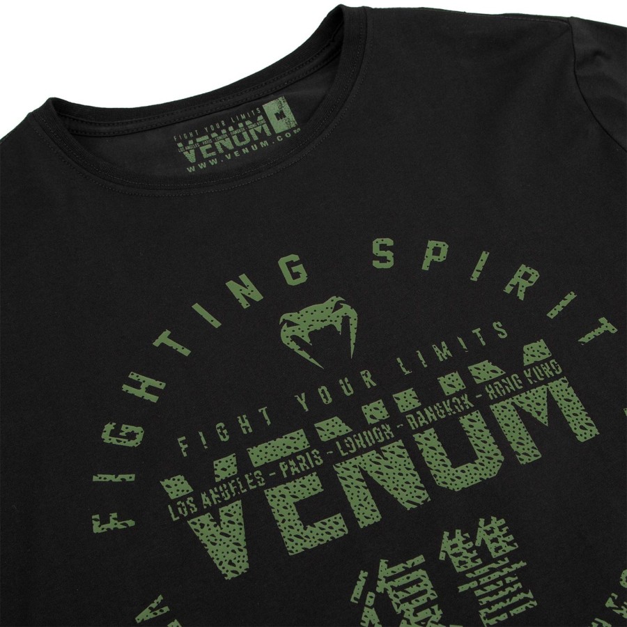venum signature t-shirt - long sleeves - black khaki - exclusive