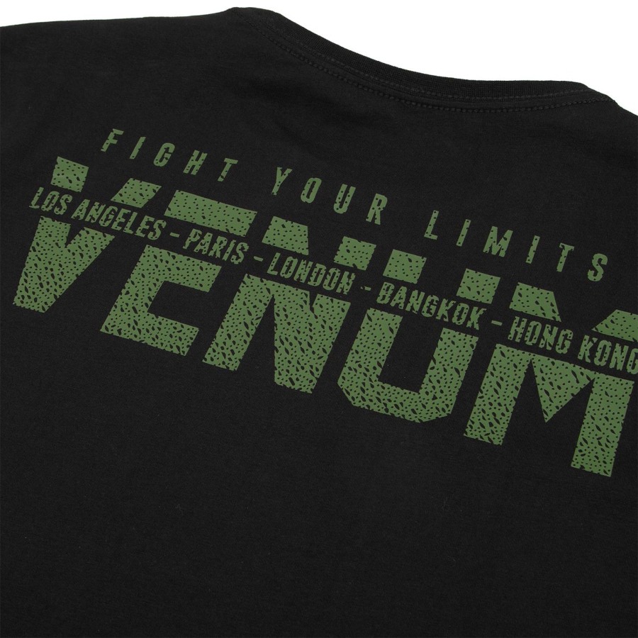venum signature t-shirt - long sleeves - black khaki - exclusive