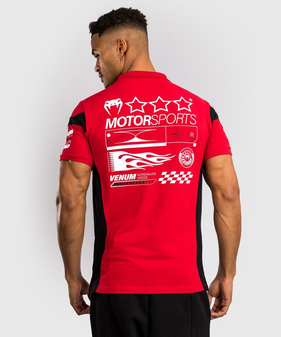 venum motorsport cotton polo - racer red
