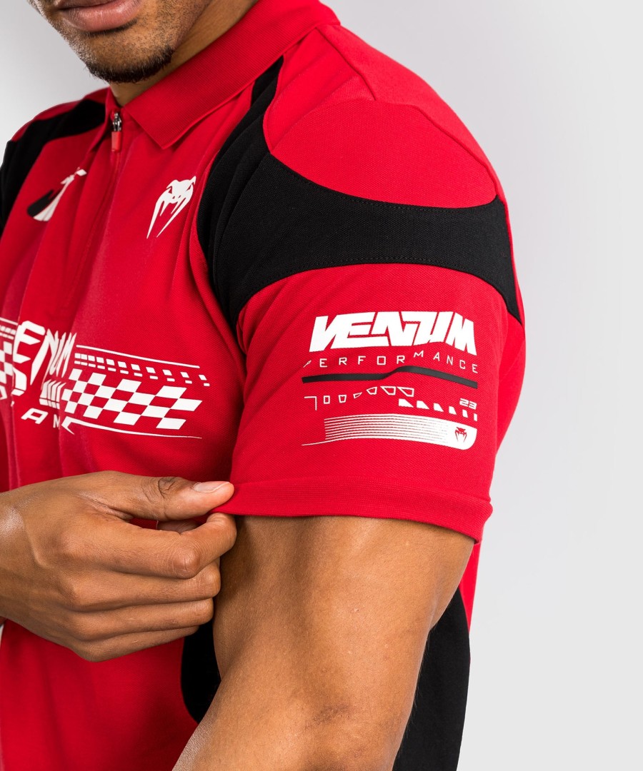 venum motorsport cotton polo - racer red