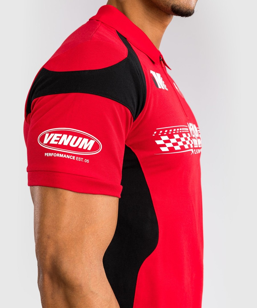 venum motorsport cotton polo - racer red