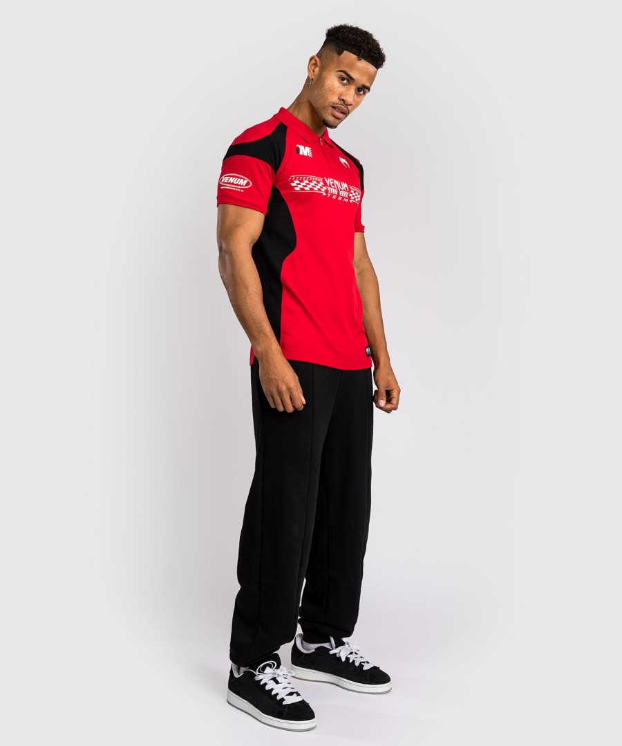venum motorsport cotton polo - racer red