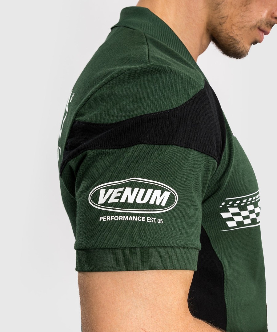 venum motorsport cotton polo - deep forest