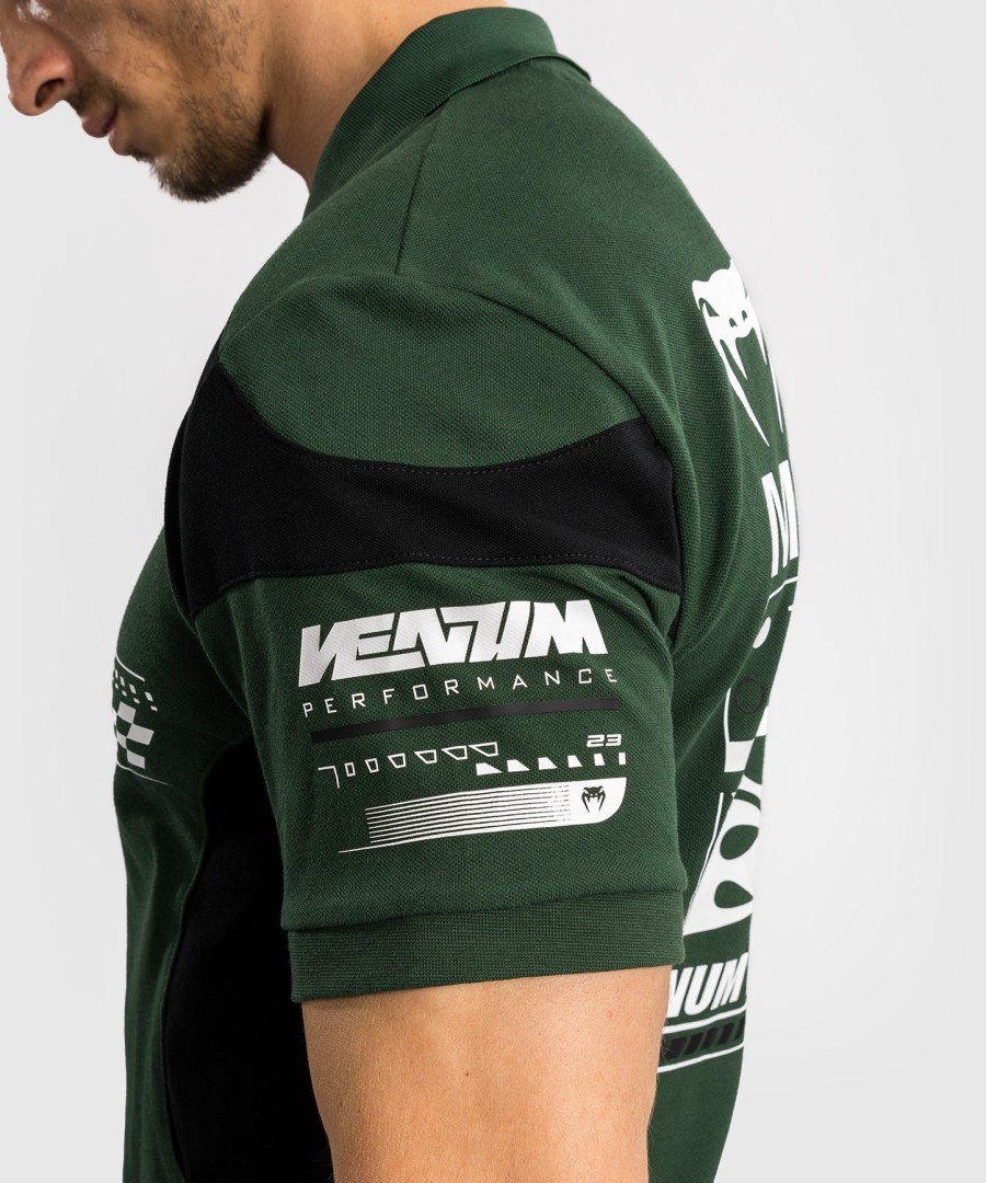 venum motorsport cotton polo - deep forest
