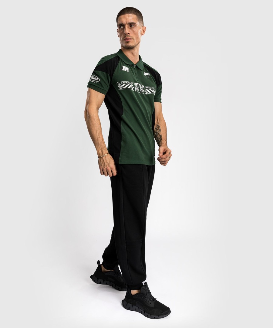 venum motorsport cotton polo - deep forest