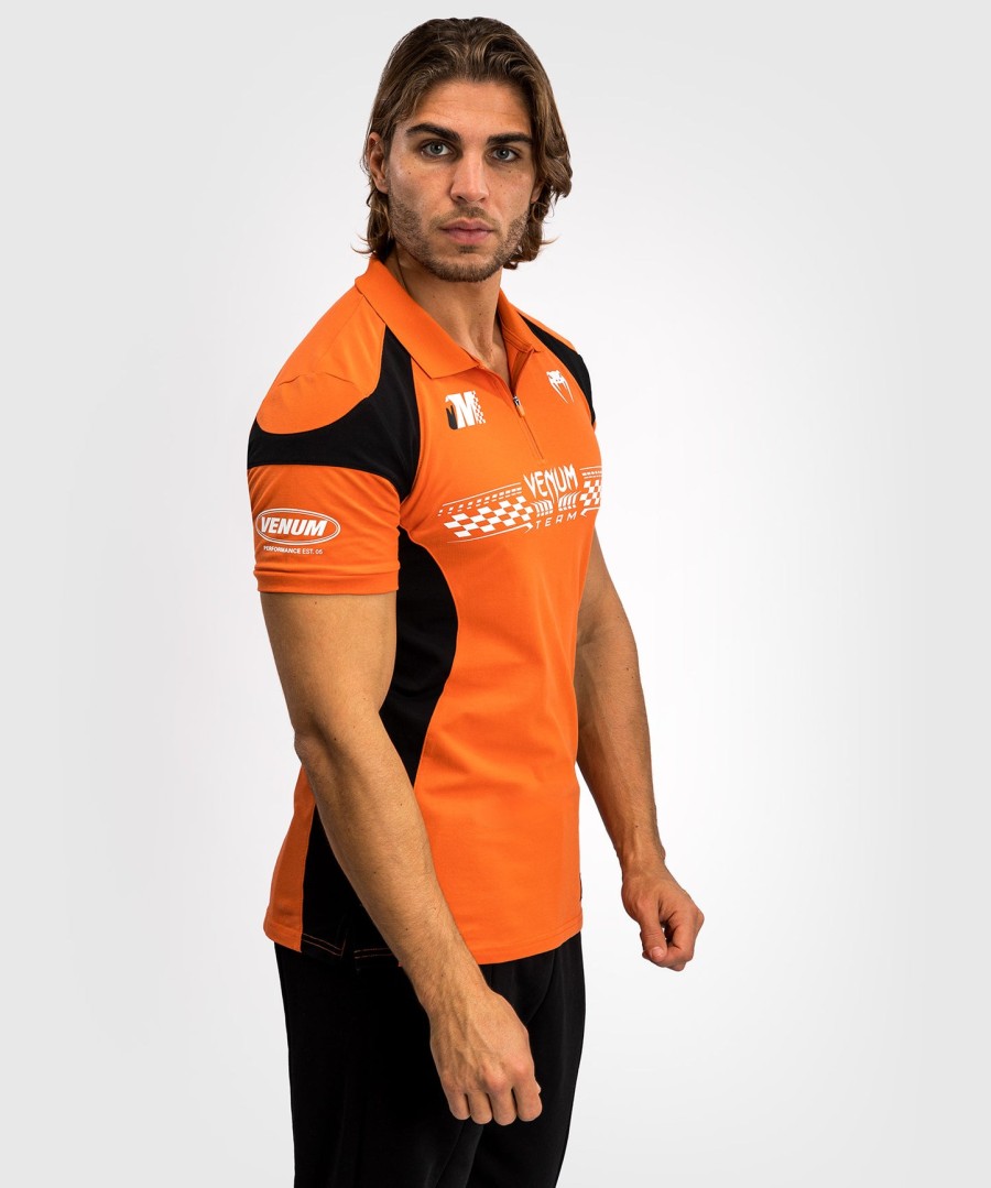 venum motorsport cotton polo - tangerine