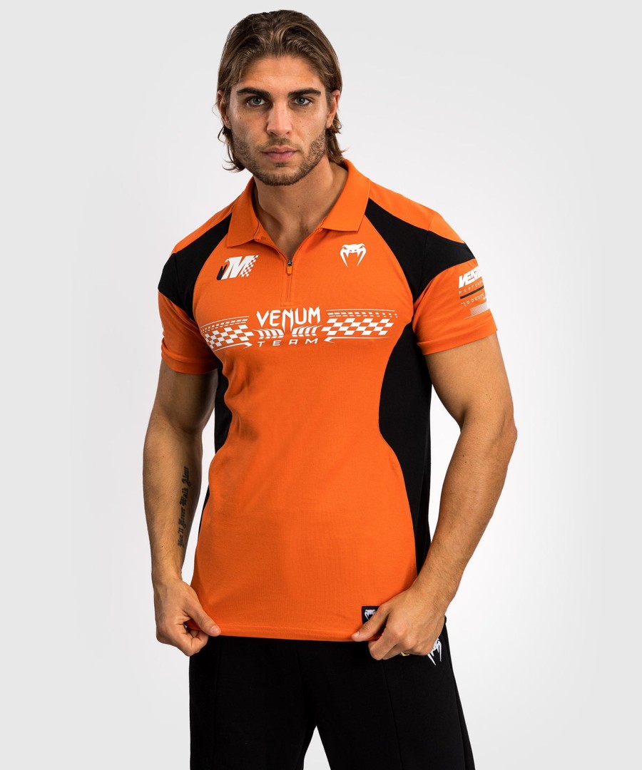 venum motorsport cotton polo - tangerine