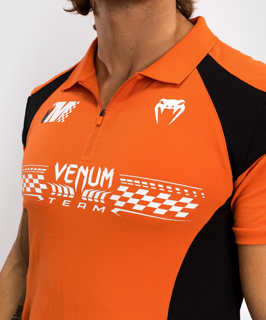 venum motorsport cotton polo - tangerine