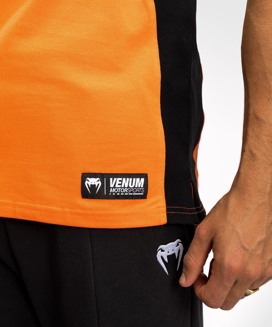 venum motorsport cotton polo - tangerine