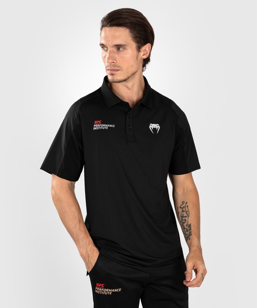 ufc venum performance institute 2.0 men polo shirt - blackred
