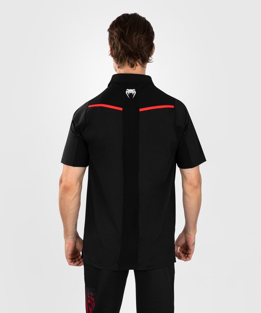 ufc venum performance institute 2.0 men polo shirt - blackred