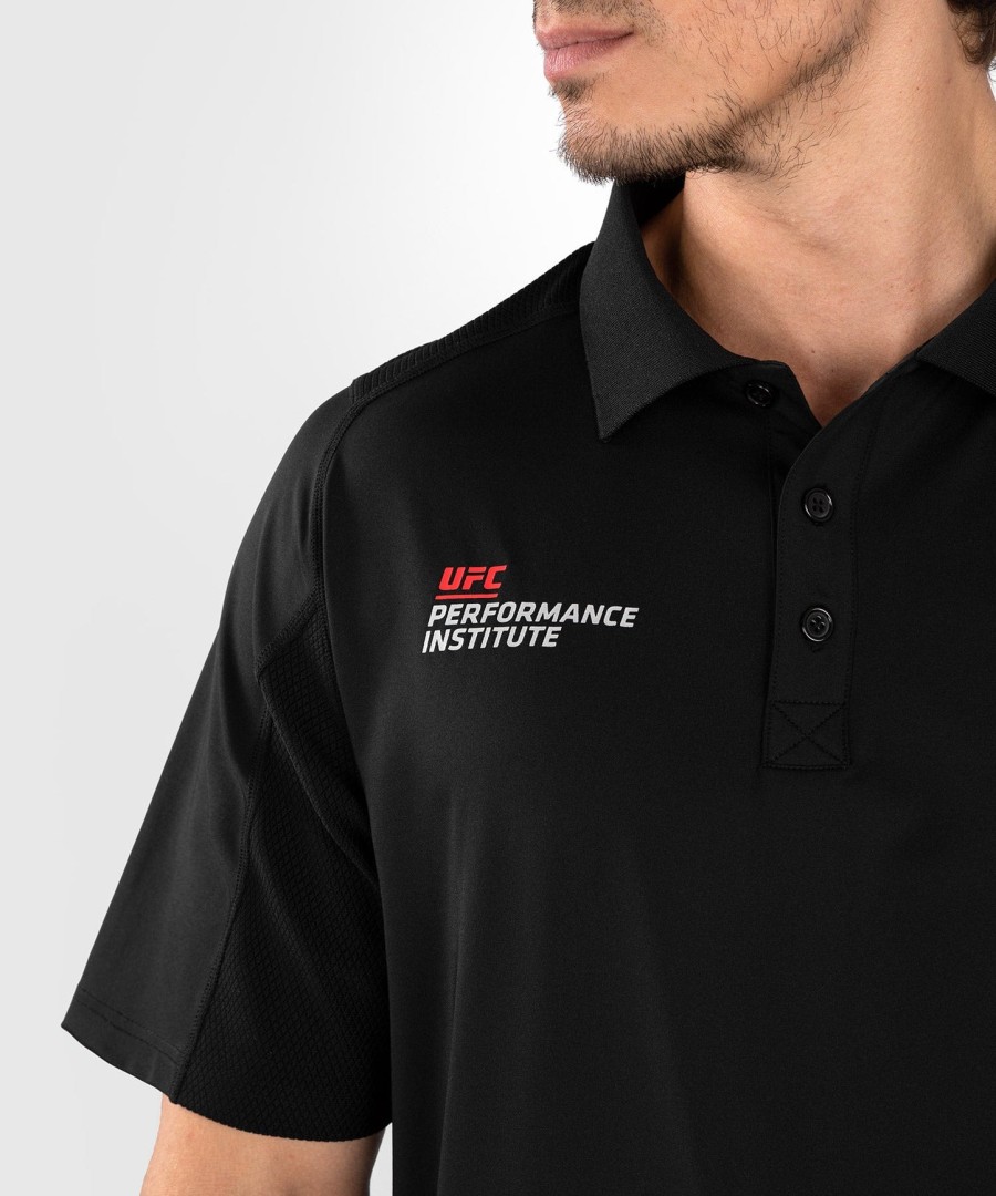 ufc venum performance institute 2.0 men polo shirt - blackred
