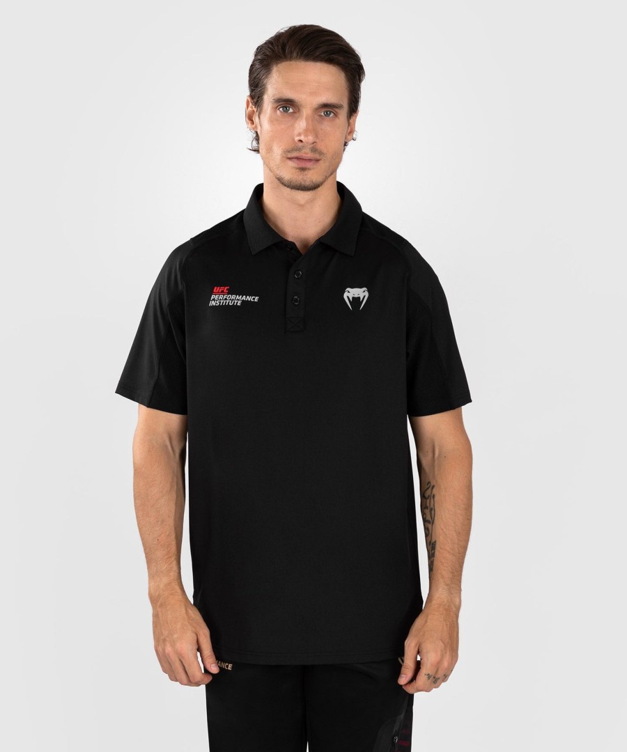 ufc venum performance institute 2.0 men polo shirt - blackred