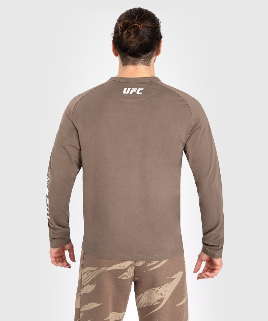 ufc adrenaline by venum fight week men long sleeve t-shirt - bronze
