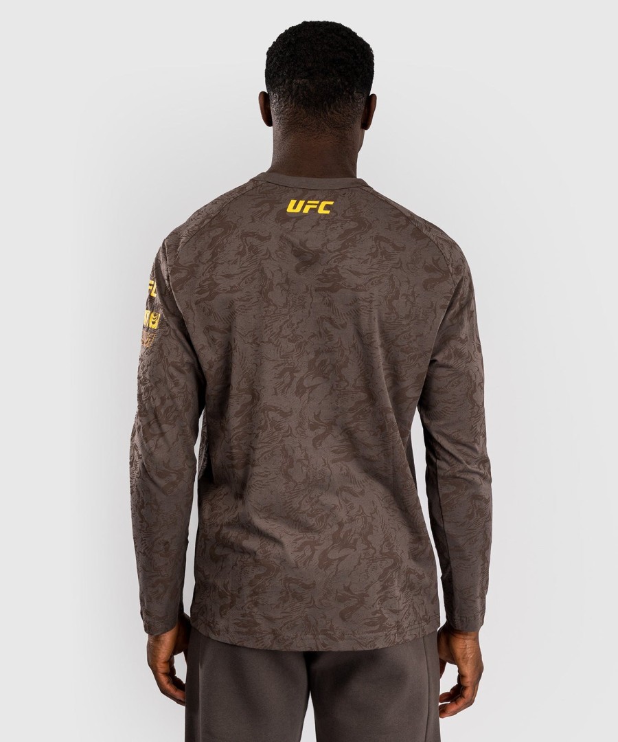ufc fusion by venum fight week men long sleeve t-shirt - earthen brown