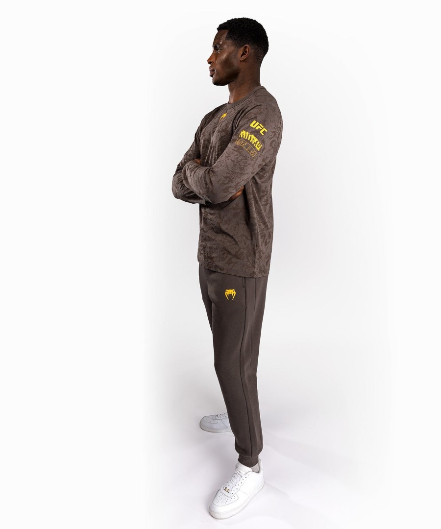 ufc fusion by venum fight week men long sleeve t-shirt - earthen brown