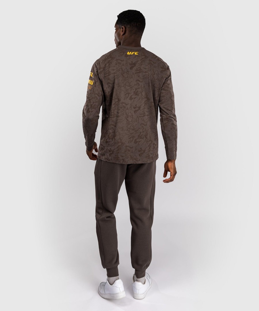 ufc fusion by venum fight week men long sleeve t-shirt - earthen brown