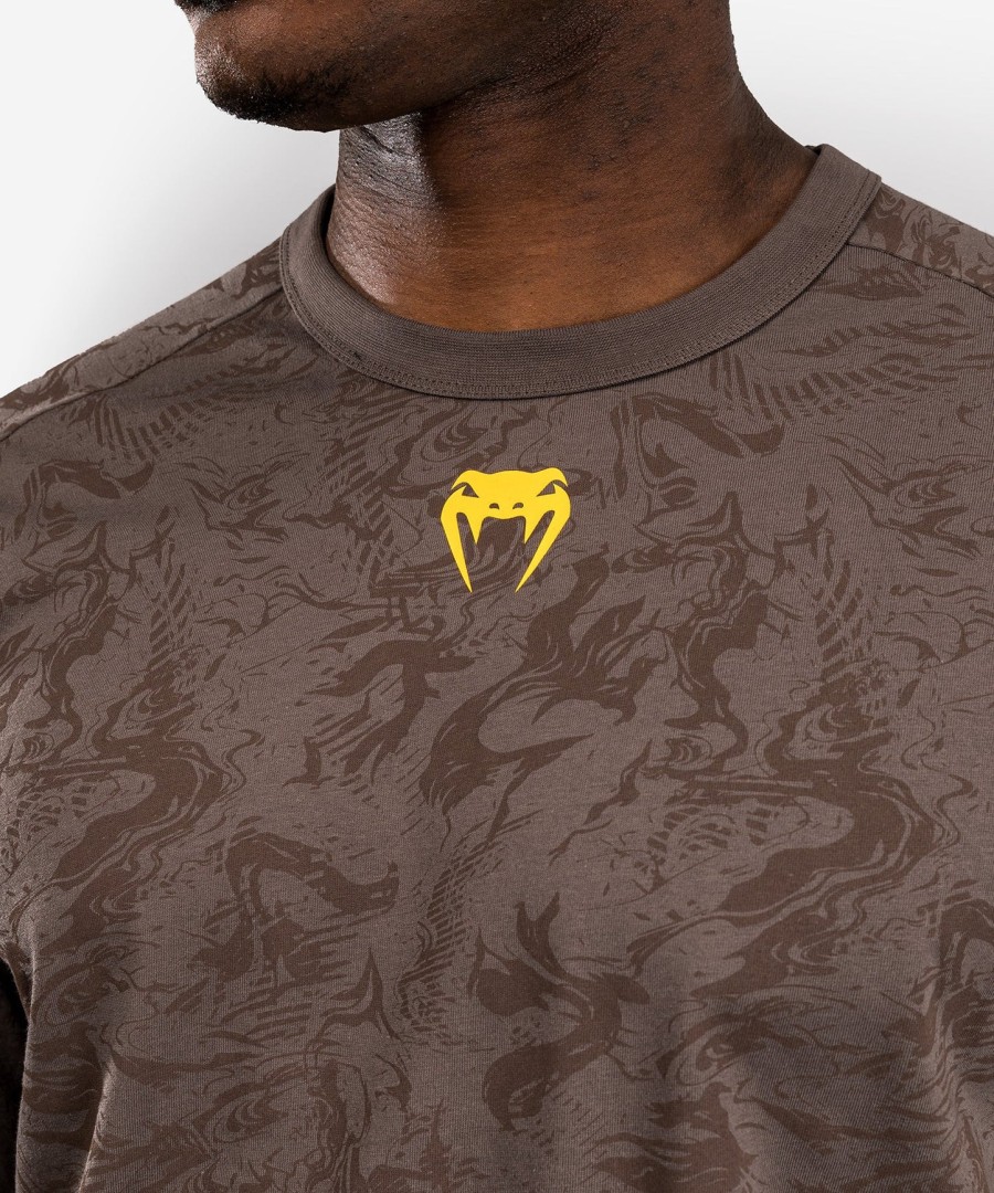 ufc fusion by venum fight week men long sleeve t-shirt - earthen brown