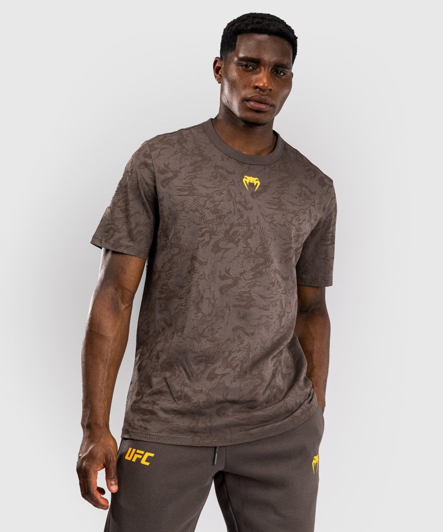 ufc fusion by venum fight week men short sleeve t-shirt - earthen brown