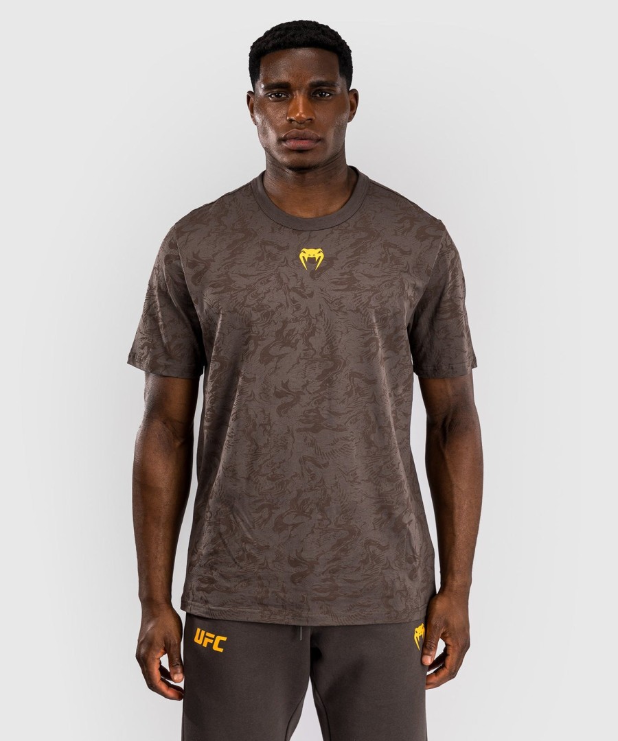 ufc fusion by venum fight week men short sleeve t-shirt - earthen brown