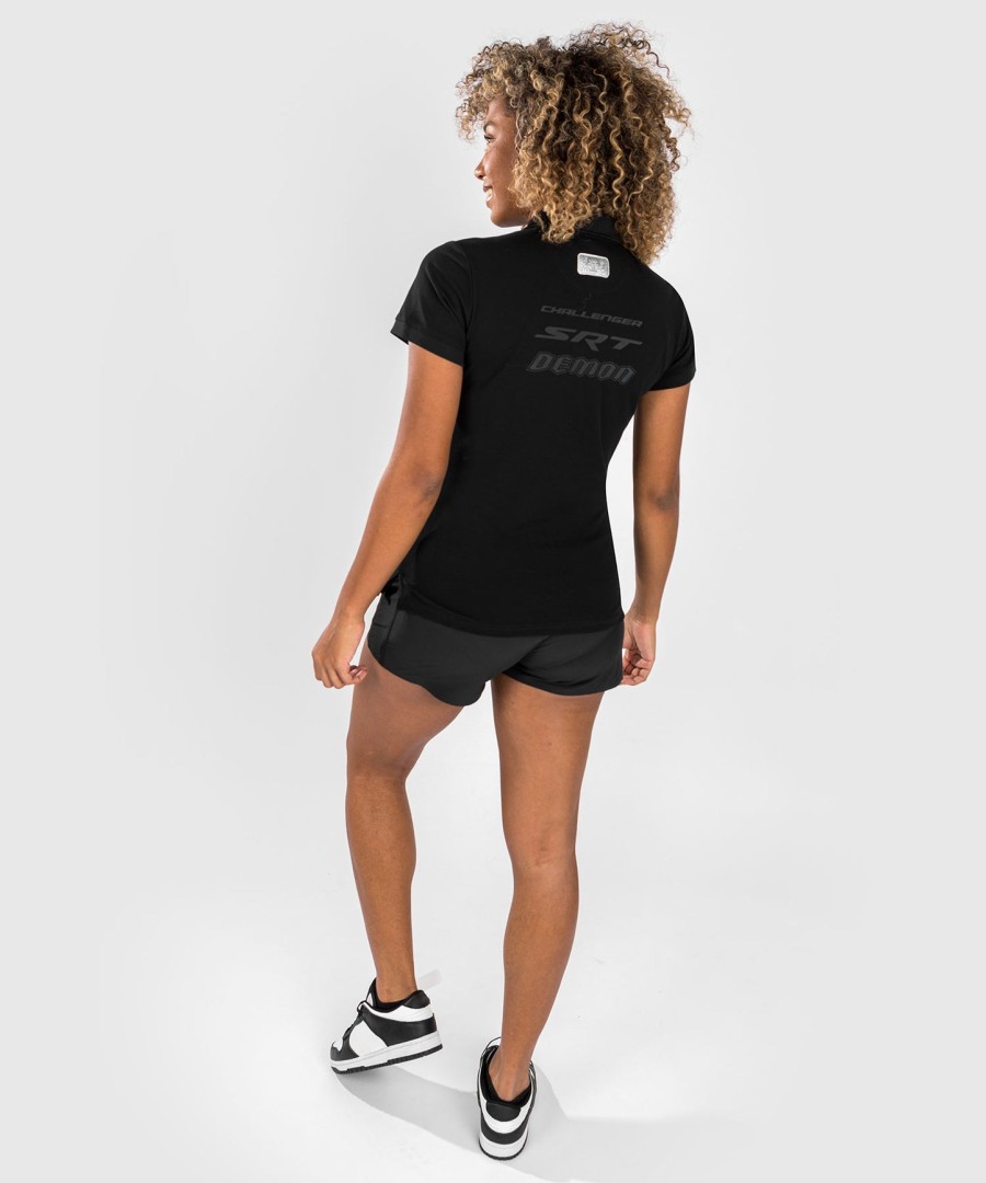 venum x dodge demon 170 women polo shirt - black