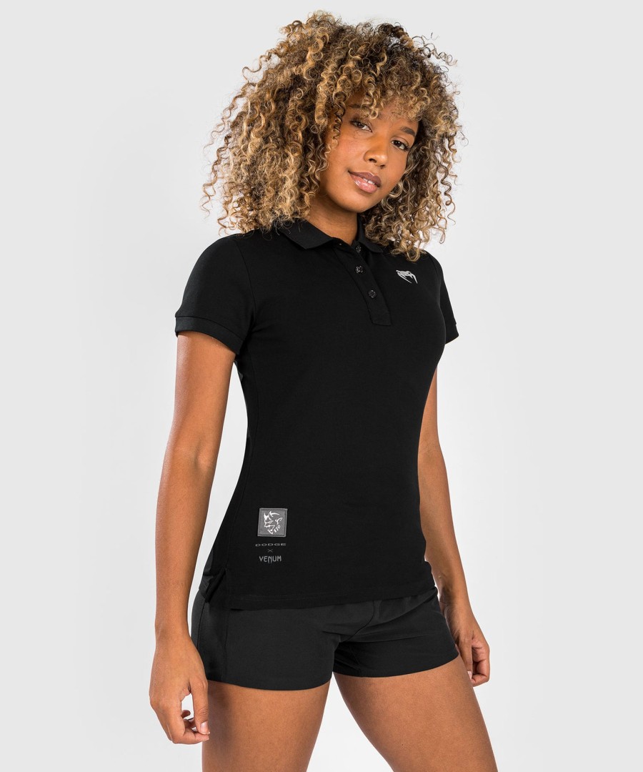 venum x dodge demon 170 women polo shirt - black